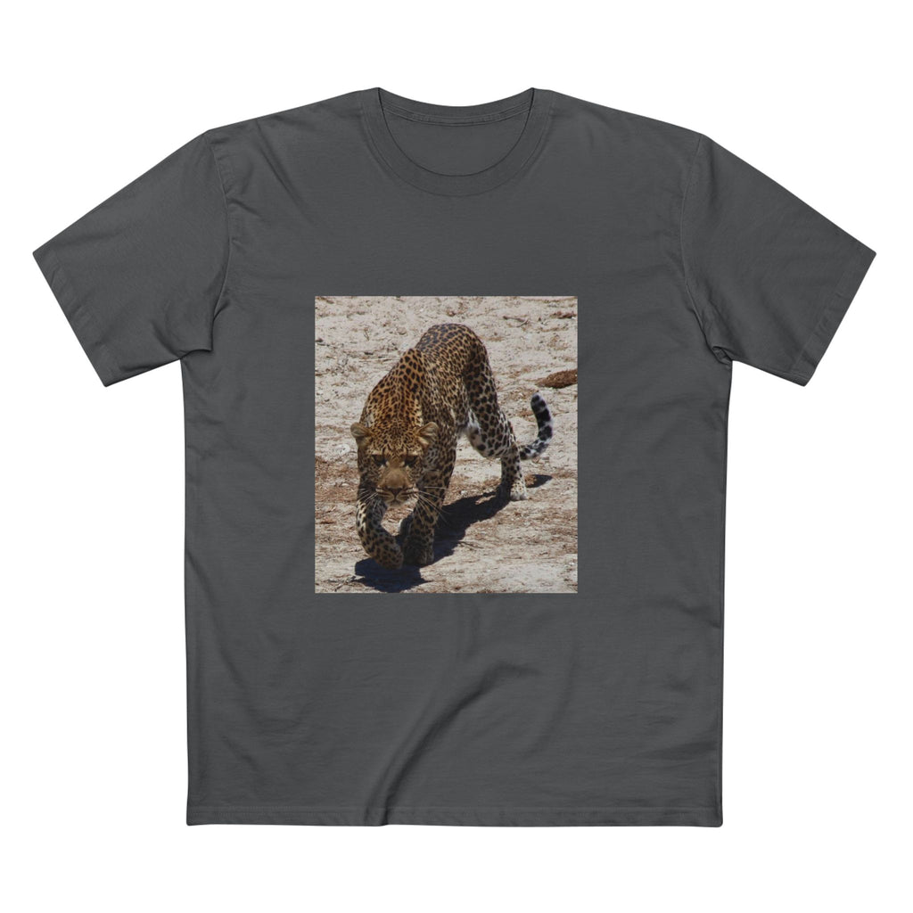Men's T-Shirt, Wild Leopard Graphic Tee, Gift for Wildlife Enthusiasts