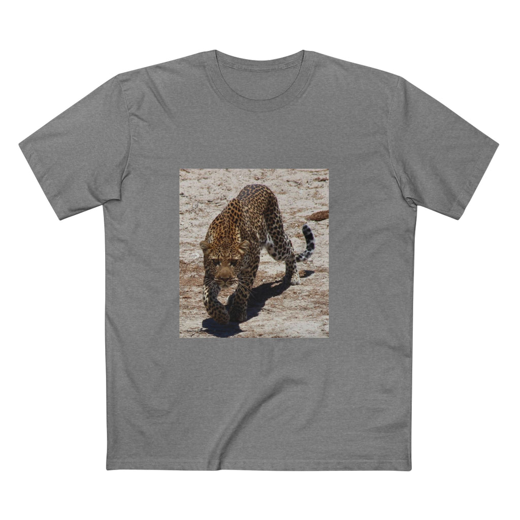 Men's T-Shirt, Wild Leopard Graphic Tee, Gift for Wildlife Enthusiasts