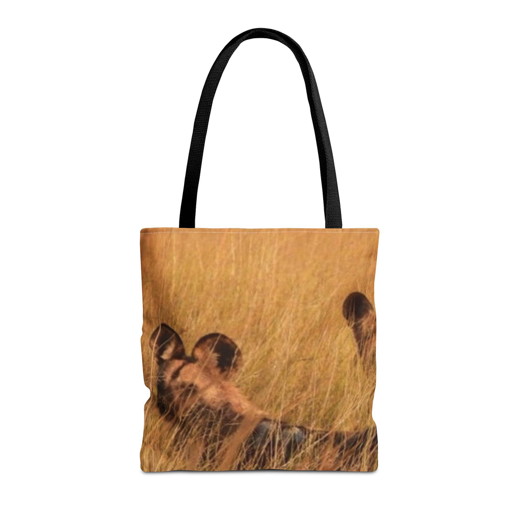 Tote Bag, Captivating Wild Dog Print Bag, Great Gift for Nature Lovers