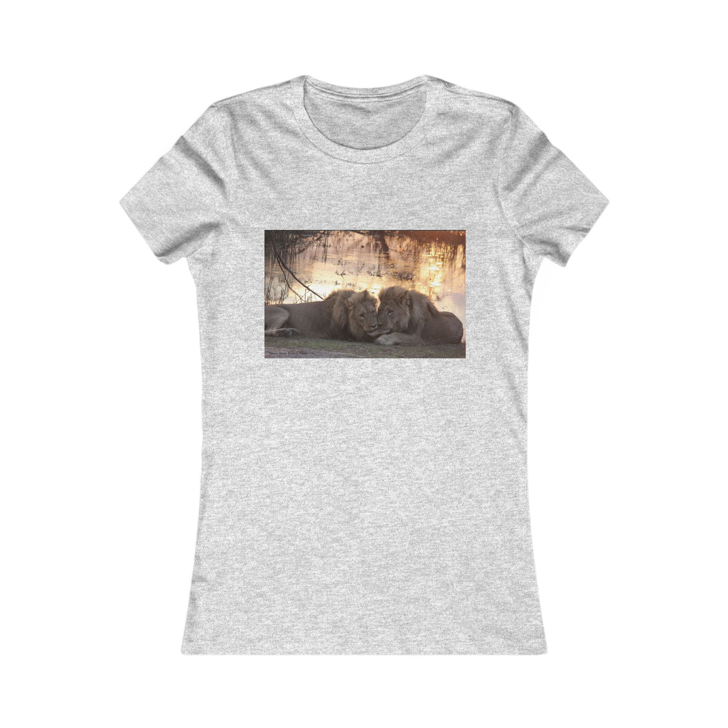 Women's T-Shirt, Lion Graphic Shirt, Gift for Nature Lovers