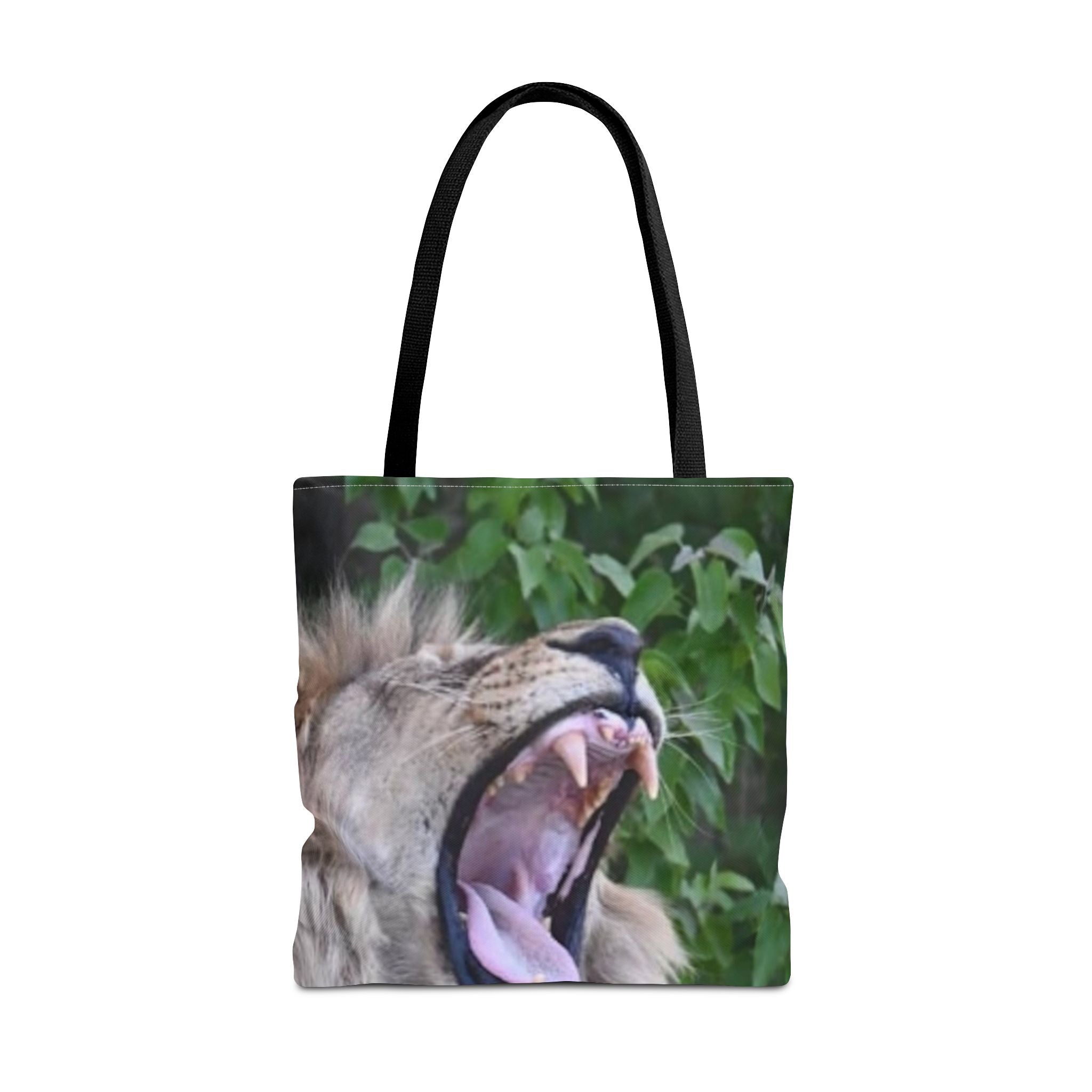 Tote Bag, Majestic Lion Print Bag, Unique Wild Animal Lover Gift