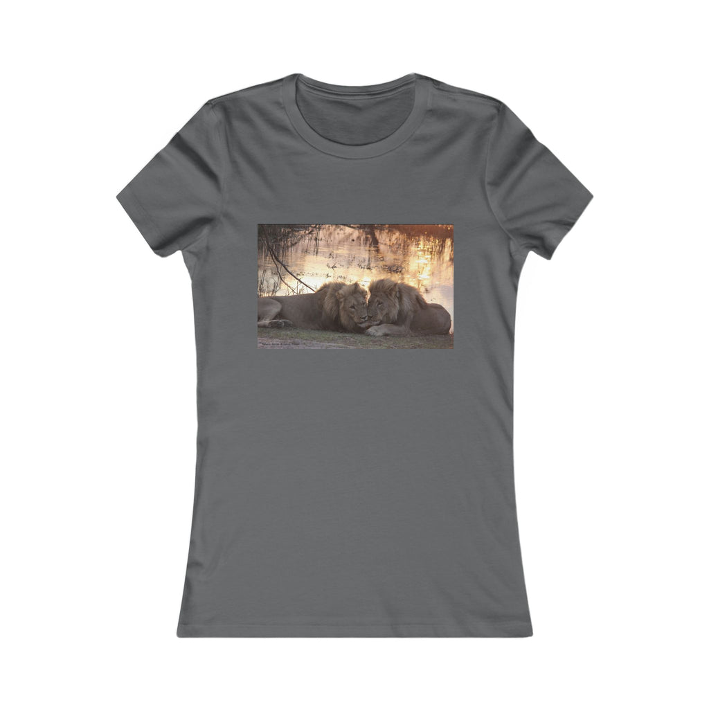 Women's T-Shirt, Lion Graphic Shirt, Gift for Nature Lovers